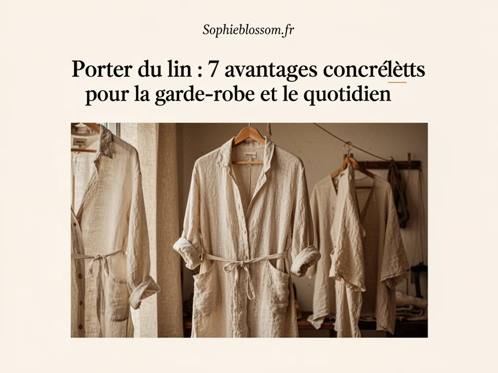 Porter du lin : 7 avantages concrets pour la garde-robe et le quotidien