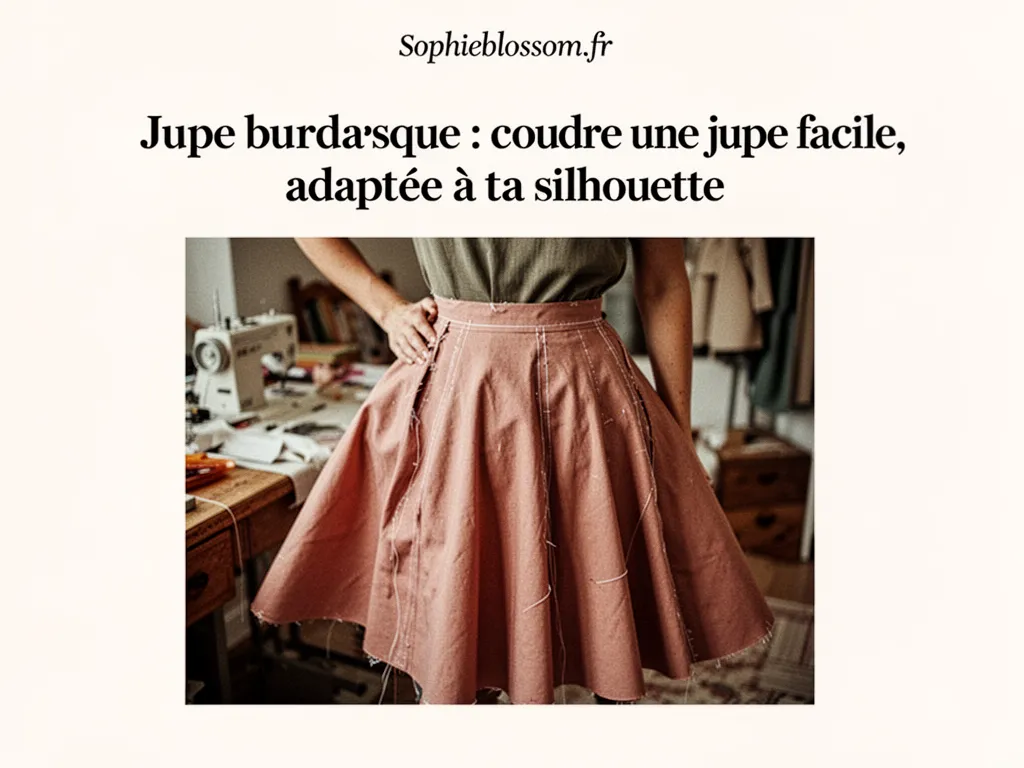 Jupe burdaesque : coudre une jupe facile, adaptée à ta silhouette