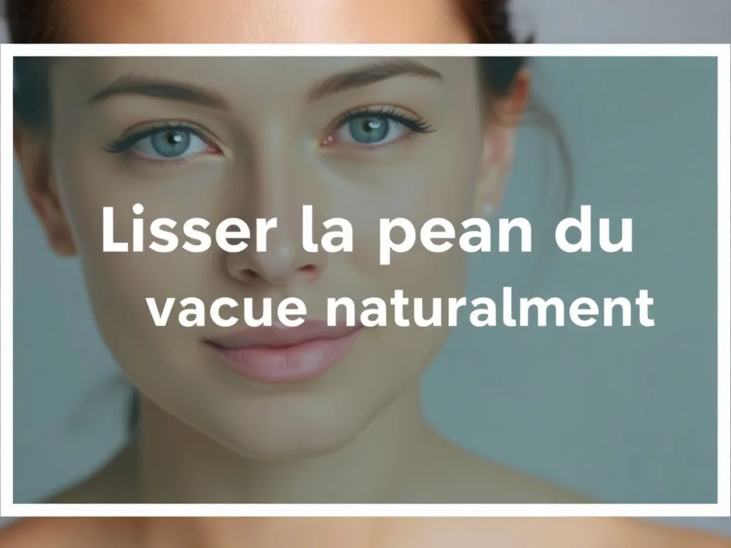 Femme appliquant un sérum sur une peau lisse et unifiée, entourée de plantes comme l'aloe vera et la camomille