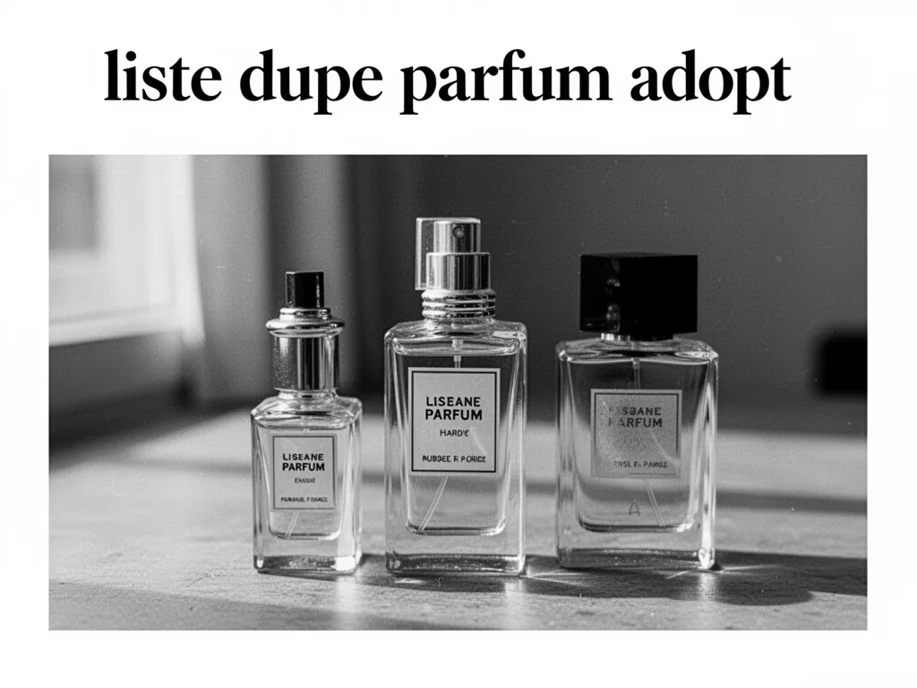 Liste dupe parfum Adopt : nos alternatives testées et abordables